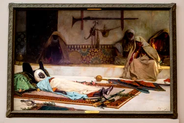 葬式の日、モロッコ、1889